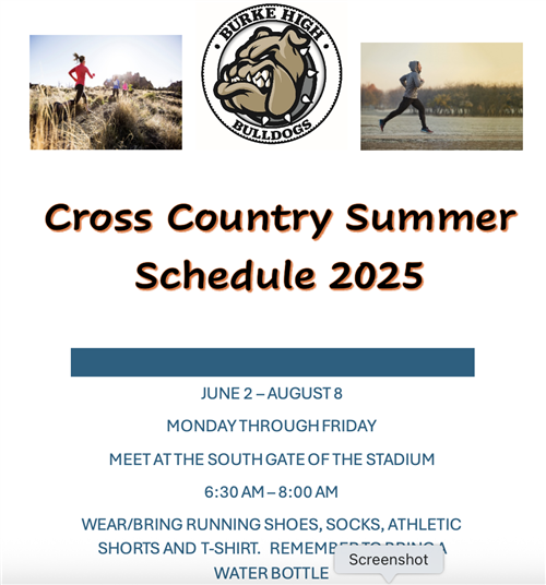JUNE 2 – AUGUST 8 MONDAY THROUGH FRIDAY MEET AT THE SOUTH GATE OF THE STADIUM 6:30 AM – 8:00 AM